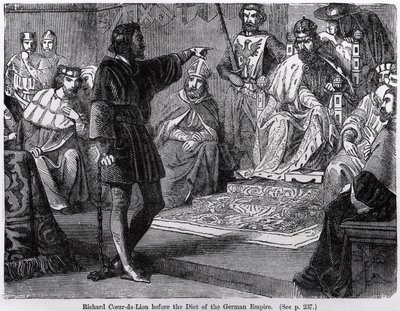 Richard Coeur de Lion before the Diet of the German Empire by English School